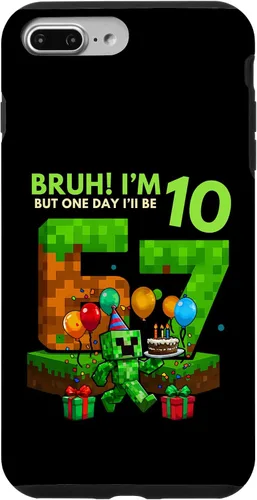 Vista 12 de Bruh I'm 10 But One-Day I'll Be 67 Retro 10th Birthday Kids Case for iPhone 17