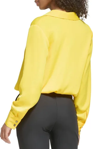 Vista 3 de KARL LAGERFELD Women's Everyday Logo Oversize Blouse