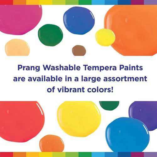 Vista 6 de Prang Pintura de témpera lavable, colores surtidos, 16 onzas, 12