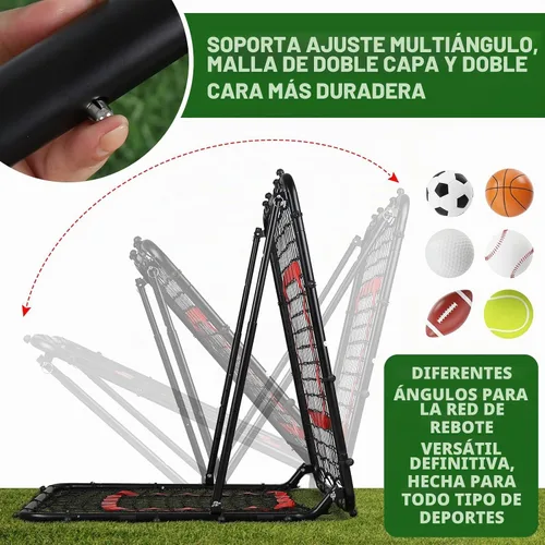 Vista 2 de BaseGoal Dual-Sided Baseball Softball Rebounder Net