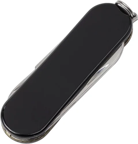 Vista 4 de ASR Outdoor Cuchillo de bolsillo pequeño EDC multifuncional, herramienta 3 en 1, negro