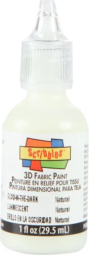 Vista 2 de Scribbles Pintura de tela 3D de 1 oz, verde brillante