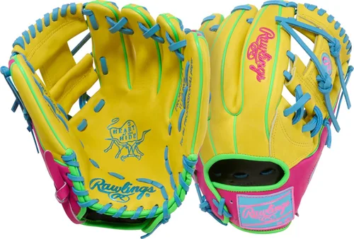 Vista 34 de Guantes de béisbol Heart of the Hide 2026 Top Grade US Steerhide Negro/Menta Pro H Web