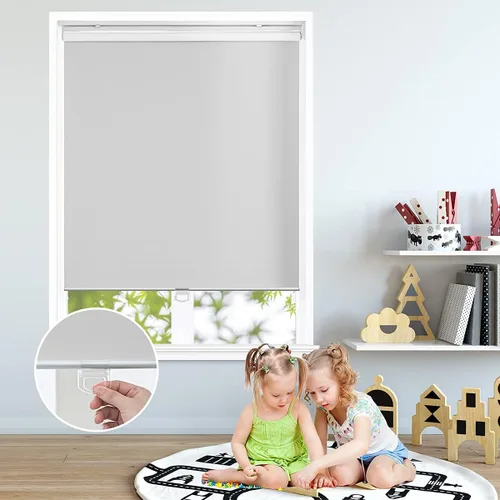 Vista 14 de Persilux Persianas Enrollables para Ventana Persianas sin Cordones para Ventana 100% Opacas Persianas Enrollables Protección UV Persianas de Ahorro