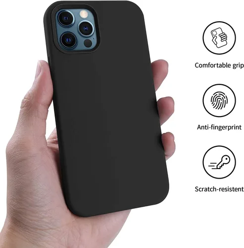 Vista 3 de Elegant Series - Funda para iPhone 13 Pro de 6.1 pulgadas, funda de silicona duradera que absorbe los golpes con forro de microfibra, acabado mate