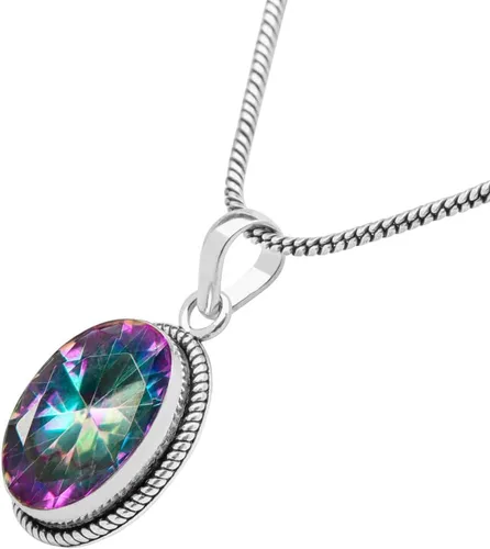 Vista 8 de Colgante de piedra preciosa colgante de superposición de plata colgante hecho a mano de piedras preciosas regalo de dama de honor colgante