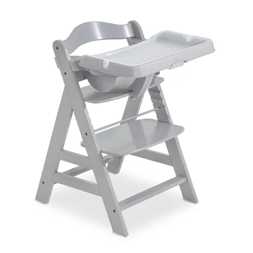Vista 13 de hauck Alpha+ Grow Along - Trona elevada de madera de haya maciza con asiento ajustable, arnés de seguridad de 5 puntos y barra de parachoques