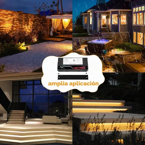 Vista 7 de 200W Dimmable LED Driver 24V, CA a DC llevó la fuente de alimentación del Transformador regulable 5 en 1, compatible con atenuadores Lutron