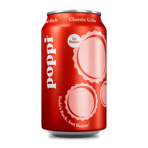 Vista 18 de Poppi Refresco Prebiótico, Doc Pop, 12 Fl Oz (Paquete de 1)