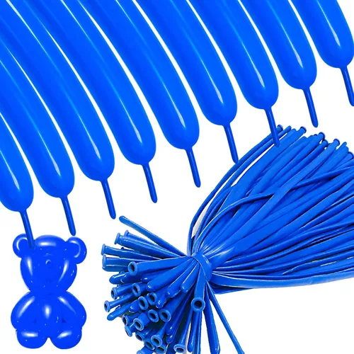 Vista 23 de ASIYUHY 260 globos largos, paquete de 100 globos de animales retorcidos Negro