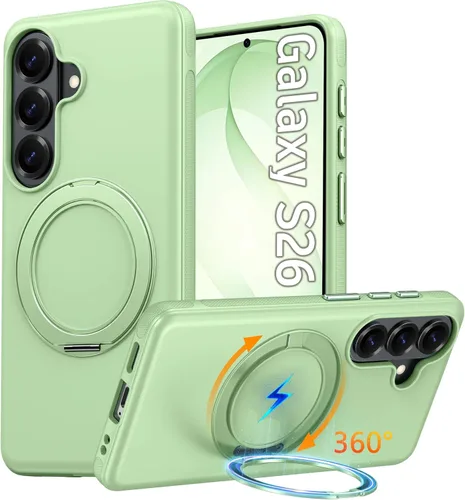 Vista 38 de Oterkin Funda para Google Pixel 10a con soporte magnético de giro de 360° [compatible con MagSafe] [antideslizante] [15 pies] a prueba de golpes