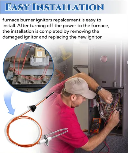 Vista 5 de 62-24141-05 Encendedor de chispa directa, quemador de horno, sensor de llama encendedor sensor sensor varilla reemplazo compatible con Rheem R96VA