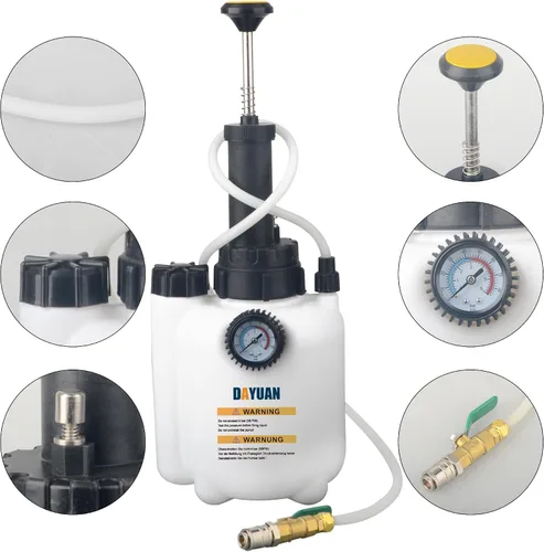 Vista 2 de DAYUAN 3L Bomba de transferencia de fluido de transmisión manual Sistema de llenado de aceite Dispenses & Extracts ATF Fluid, 0-85 PSI Gauge，8