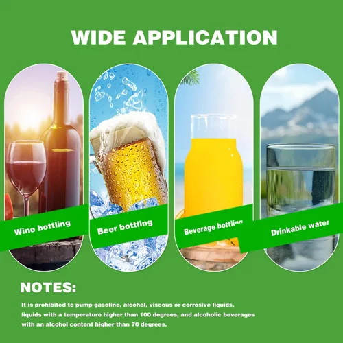 Vista 5 de Mini bomba eléctrica de transferencia de agua de grado alimenticio 100-240V para máquina de hielo, máquina de café y refrigeración por agua, bomba