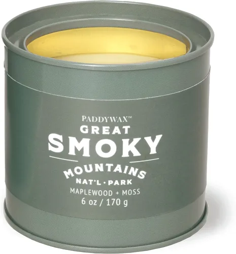 Vista 8 de Paddywax National Parks - Vela perfumada de cera de soja artesanal fabricada en los Estados Unidos, lata de 6 onzas, Olympics