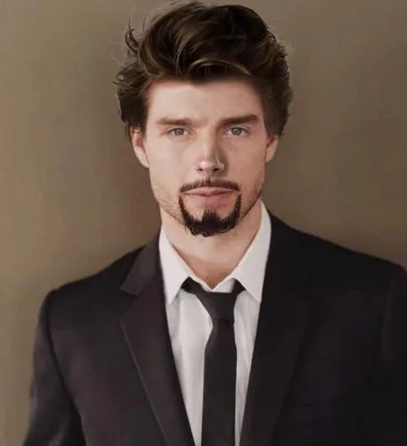 Vista 7 de CLIONE Disfraz de barba falsa, pelo facial, bigote de cabra falso, 100% cabello humano, barba con adhesivo atado a mano, maquillaje, barba de encaje