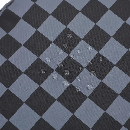 Vista 7 de Canvaslife - Funda de lona para laptop de 13 pulgadas con patrón de cuadros negros y bolsillo de 13 y 13.3 pulgadas