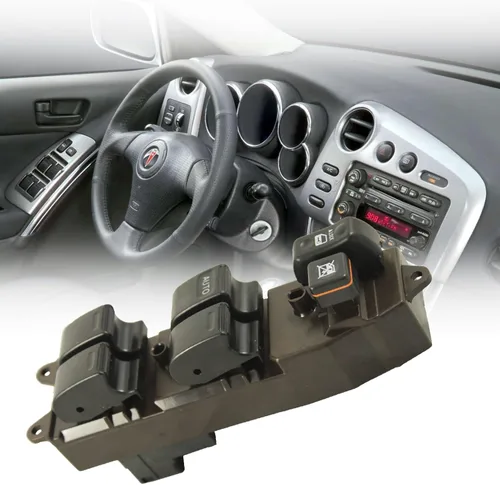 Vista 5 de Botón de interruptor de ventana eléctrica de reemplazo para lado del conductor delantero para Toyota Corolla 2002-2008 para Toyota Matrix 2003-2008