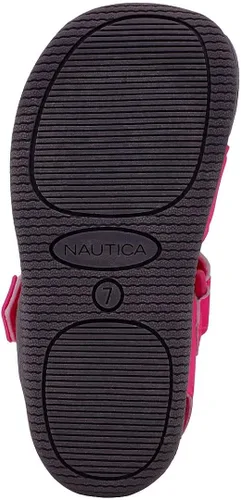 Vista 5 de Nautica Sandalias deportivas para niños, estilo casual, puntera cerrada, para exteriores, verano, con perlas, 3 niño - niña (niño pequeñoniño)