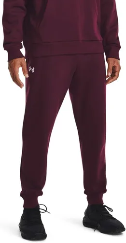 Vista 14 de Under Armour Rival - Pantalones de correr de forro polar para hombre (001) Negro / Blanco