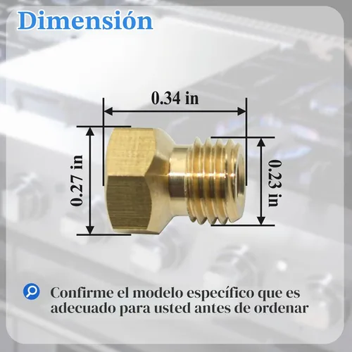 Vista 2 de DG96-00340B/DG69-00197A Kit de conversión de estufa de gas, pieza