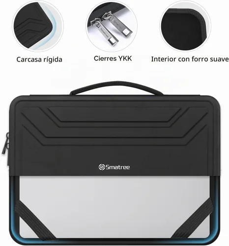 Vista 5 de Smatree Funda rígida de EVA de 16 pulgadas para portátil de juegos Negro para Alienware M16 R1 de 16 pulgadas