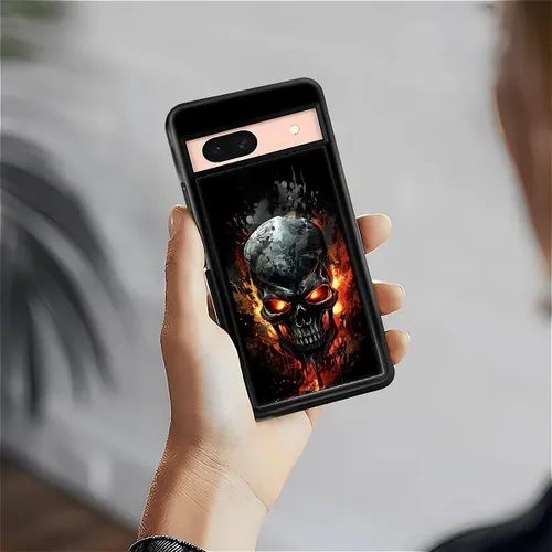 Vista 941 de Compatible con Google Pixel 4A 5G Mobile Case Creative Acrylic Panel trasero Silicona Protección Grip especialmente diseñado para Google Pixel 4A 5G