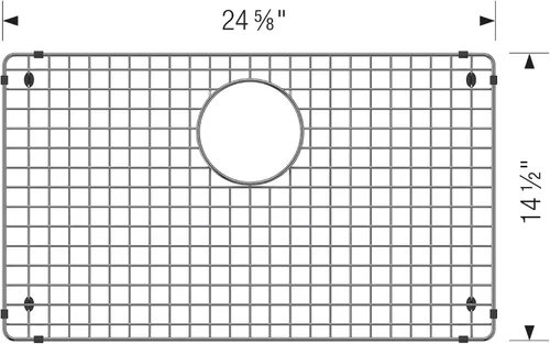 Vista 2 de BLANCO 203999 Quatrus - Rejilla para fregadero de cocina, acero inoxidable