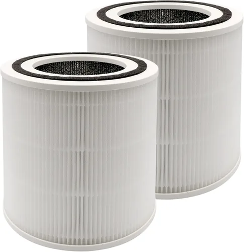 Vista 2 de Filtro de repuesto TT-AP005, compatible con purificador de aire TaoTronics TT-AP005, filtración de grado H13 y juego de filtros de carbón activado