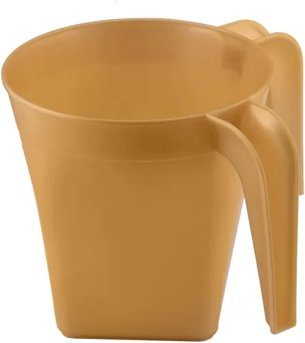Vista 6 de YBM Home Vaso cuadrado de plástico para lavar a mano, de larga duración, para lavado ritual de manos, 1332Beige