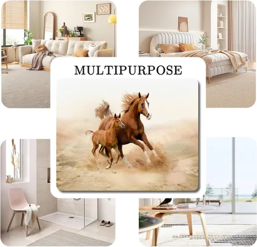 Vista 6 de Alfombra grande de 5 x 6 pies para dormitorio, sala de estar, habitación de los niños, decoración del hogar, alfombra antideslizante para correr
