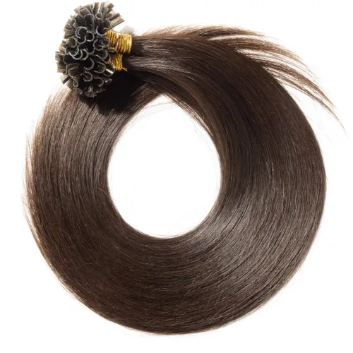 Vista 271 de SEGO Extensiones de cabello humano con micro cuentas, extensiones de cabello humano con micro bucle, lacio, natural, fusión fría, 1.76 oz/paquete
