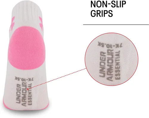 Vista 3 de Under Armour Girls' Multi Pack Quarter Sock
