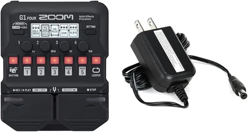 Vista 5 de Zoom G1 FOUR - Pedal de procesador multiefectos para guitarra, con más de 60 efectos integrados, modelado de amplificador, bucle, sección de ritmo