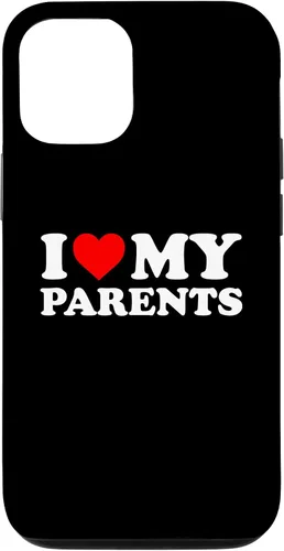 Vista 28 de I Love My Parents - Red Heart Case for iPhone 16