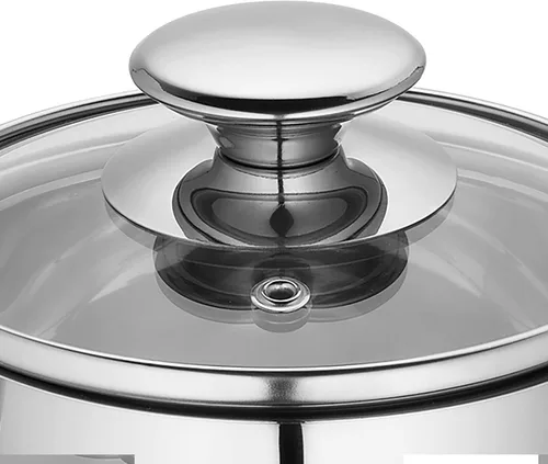 Vista 3 de Küchenprofi Mini olla con tapa de vidrio, 0.7 cuartos de galón, 4.75 pulgadas de diámetro