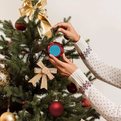 Vista 203 de Boobs Funny Shatterproof Matte Christmas Balls for Tree Wreath Home Decor 1PCS
