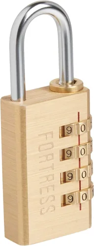 Vista 4 de Master Lock Candado Fortalez, set your own Combination Luggage Lock, 1-3/16 pulgadas de ancho, 627D, dorado