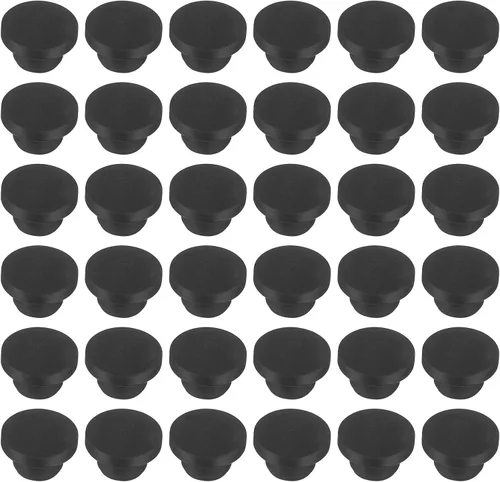 Vista 35 de MECCANIXITY - Tapones de silicona en forma de T (26mm, 1 pulgada de diámetro), color negro