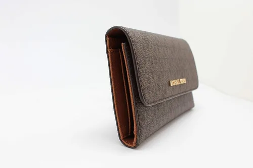 Vista 5 de Michael Kors - Cartera de viaje para mujer tamaño grande con tres pliegues