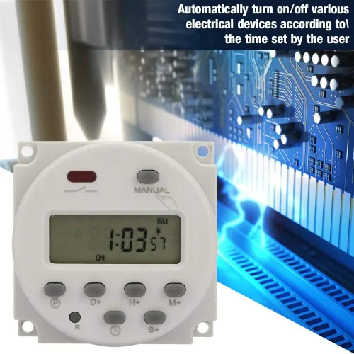 Vista 7 de Temporizadores Programable Digital Displayed Temporizador Interruptor para Controlador Electrónico (5V DC)