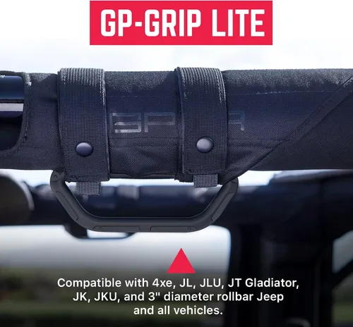 Vista 2 de GPCA GP Grip LITE - Manijas de agarre para Jeep, agarre de barra antivuelco de metal de aluminio para Jeep Wrangler 4xe, JL, JK, JT, Sport, Sahara