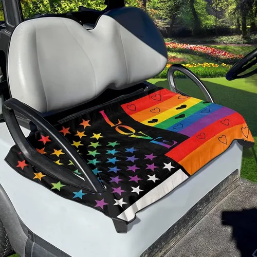 Vista 14 de Fundas de asiento de carrito de golf, toalla de manta de asiento de carrito de golf, cubierta de asiento de carrito de golf para asientos de 2