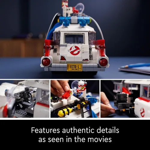 Vista 4 de LEGO Icons Ghostbusters ECTO-1 10274 - Kit de automóvil, juego grande para adultos, idea de regalo para hombres, mujeres, ella, él