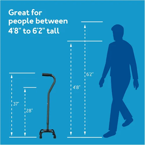 Vista 7 de Carex Small Base Designer Quad Cane