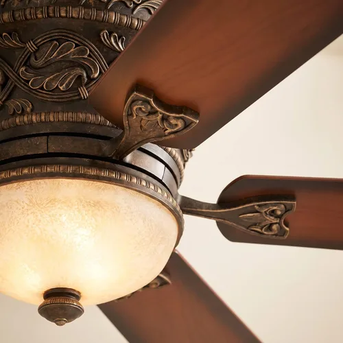 Vista 8 de Ventilador de techo interior de 52 "ancestría bronce Hugger de 5 aspas