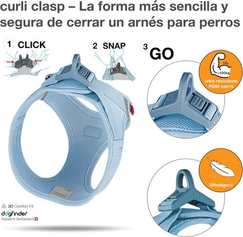 Vista 19 de Arnés Chaleco Curli Clasp Air-Mesh Negro 3XS