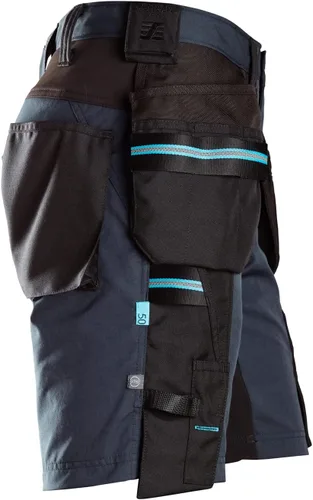 Vista 4 de Snickers Workwear LiteWork - Pantalones cortos de trabajo ligeros con bolsillos en funda 6110