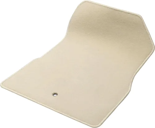 Vista 4 de IKON MOTORSPORTS, Alfombrillas compatibles con Nissan Kicks 2018-2024, filas delanteras y traseras de nailon beige para pies de automóvil, juego