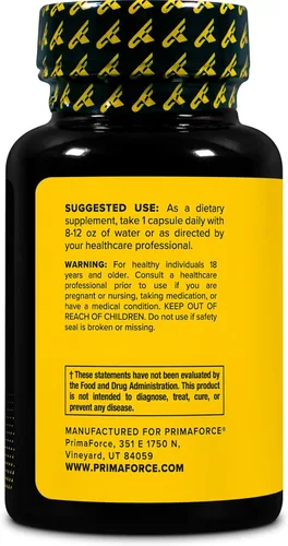 Vista 3 de Primaforce TUDCA (ácido tauroursodesoxicólico) 30 porciones, 500 mg de Tudca por porción Sales biliares de alta calidad, sin gluten, suplemento